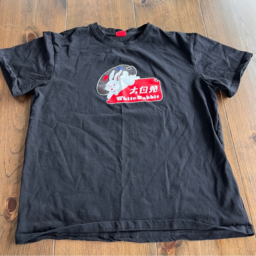 White Rabbit Black T-Shirt